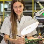 Foto Tamara Haberleitner bei der Arbeit